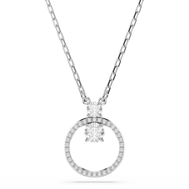 Swarovski Constella Pendant Necklace Silver Round 5692261