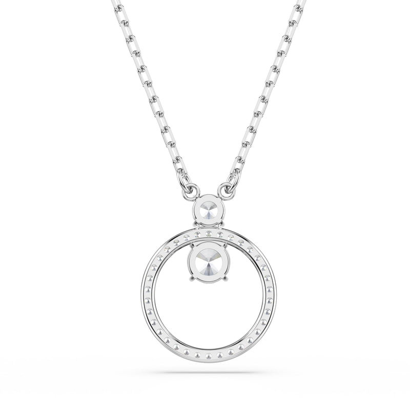Swarovski Constella Pendant Necklace Silver Round 5692261