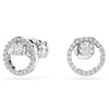 Swarovski Constella Stud Earrings Silver Round 5692262 Swarovski
