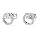 Swarovski Constella Stud Earrings Silver Round 5692262
