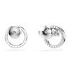 Swarovski Constella Stud Earrings Silver Round 5692262 Swarovski
