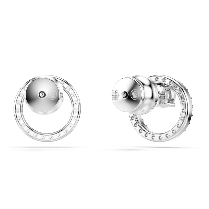 Swarovski Constella Stud Earrings Silver Round 5692262