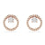 Swarovski Constella Stud Earrings Rose Gold 5692263