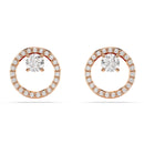 Swarovski Constella Stud Earrings Rose Gold 5692263