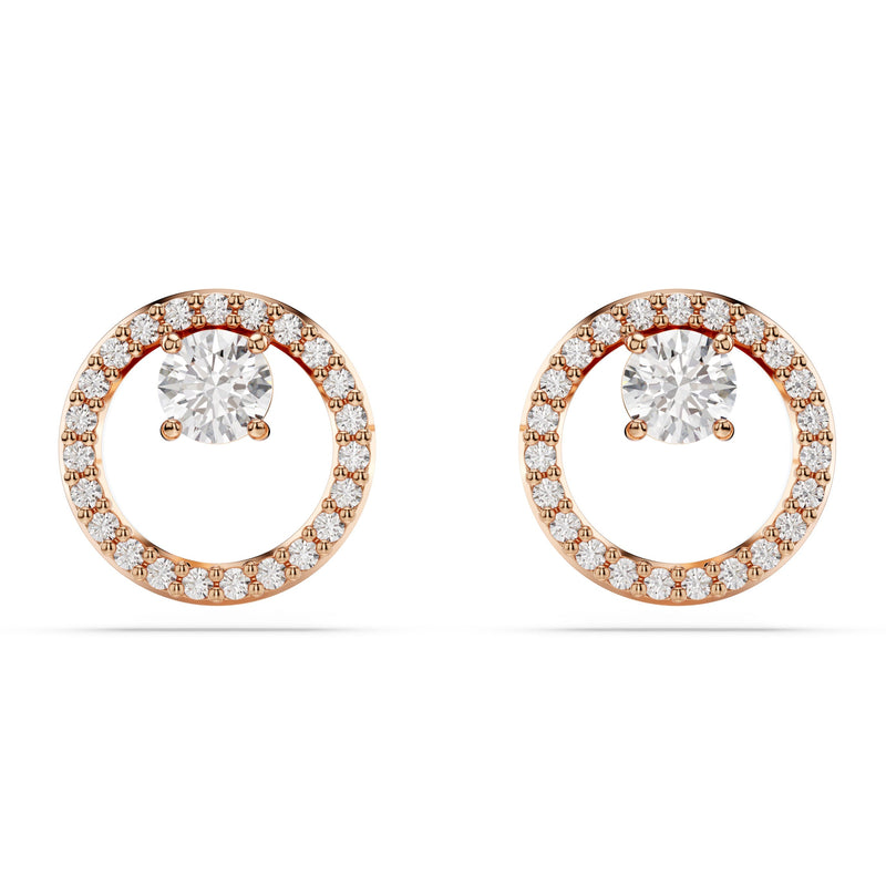 Swarovski Constella Stud Earrings Rose Gold 5692263