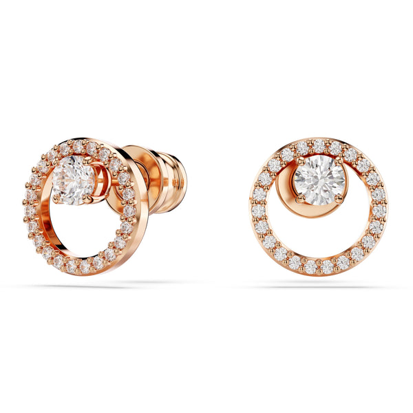 Swarovski Constella Stud Earrings Rose Gold 5692263