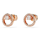 Swarovski Constella Stud Earrings Rose Gold 5692263