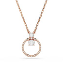 Swarovski Constella Pendant Necklace Round Rose Gold 5692266