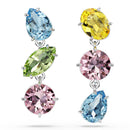 Swarovski Gema Drop Earrings Mix Colour Silver 5692406