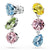 Swarovski Gema Drop Earrings Mix Colour Silver 5692406