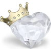 Swarovski Symbolica Heart with Crown Figurine 5692958 Swarovski