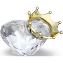 Swarovski Symbolica Heart with Crown Figurine 5692958 Swarovski