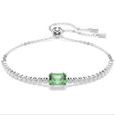Swarovski Matrix Tennis Bracelet Green Baguette 5693411