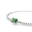Swarovski Matrix Tennis Bracelet Green Baguette 5693411