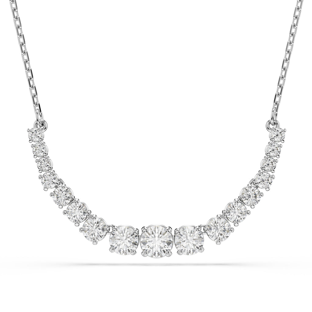 Swarovski Matrix Necklace Silver Round Gradient 5705396