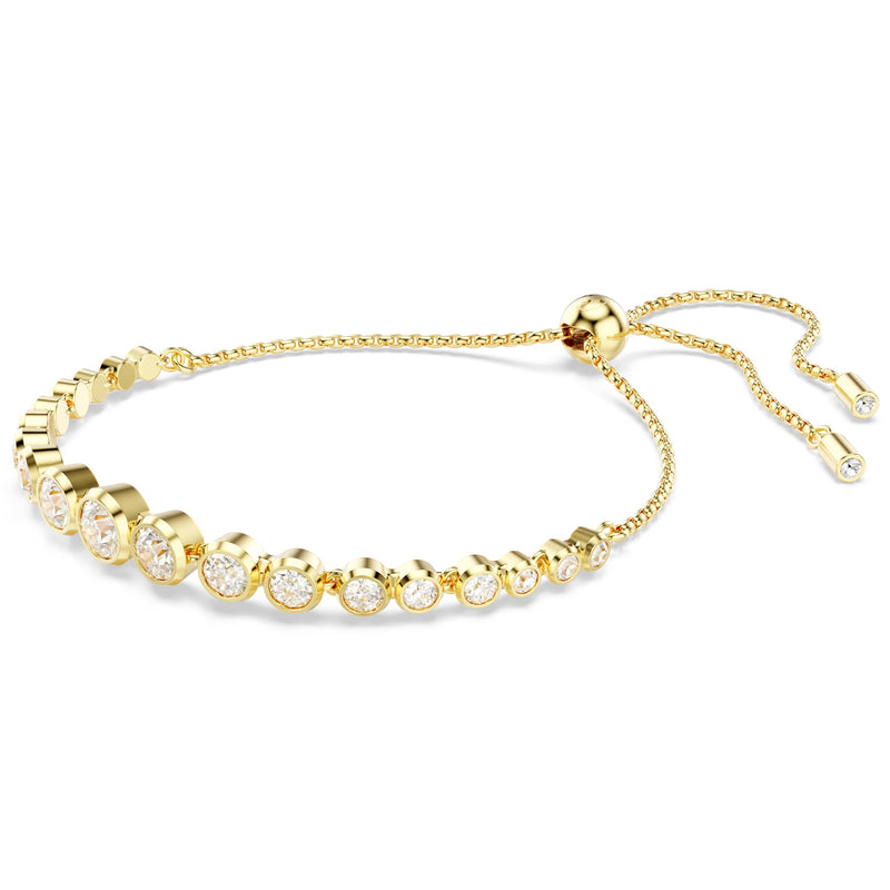 Swarovski Imber Tennis bracelet Round Cut Gold 5705450