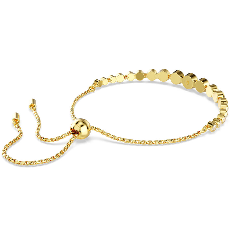 Swarovski Imber Tennis bracelet Round Cut Gold 5705450