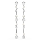 Swarovski Constella Pearl Drop Earrings Silver 5705614