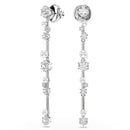 Swarovski Constella Pearl Drop Earrings Silver 5705614
