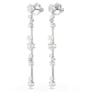 Swarovski Constella Pearl Drop Earrings Silver 5705614
