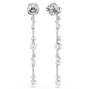 Swarovski Constella Pearl Drop Earrings Silver 5705614