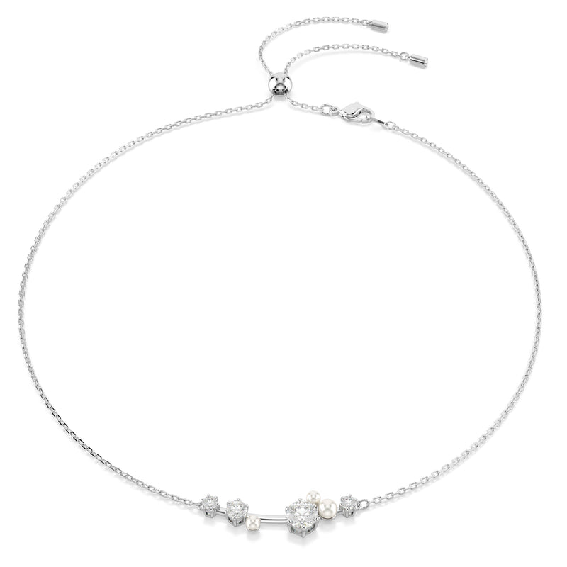 Swarovski Constella Necklace Crystal Pearl Round Cut Silver 5705626