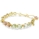 Swarovski Gema Tennis Bracelet Mixed Cut Gold 5705808