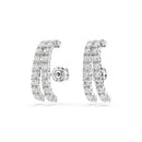 Swarovski Matrix Ear Cuffs Round Cut Silver 5705835