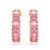 Swarovski Matrix Heart Hoop Earrings Pink Baguette Gold 5706340