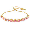 Swarovski Matrix Bracelet Pink Pear Cut Gold 5707187