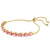 Swarovski Matrix Bracelet Pink Pear Cut Gold 5707187