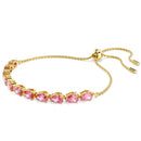 Swarovski Matrix Bracelet Pink Pear Cut Gold 5707187