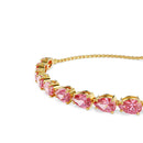 Swarovski Matrix Bracelet Pink Pear Cut Gold 5707187