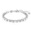 Swarovski Matrix Tennis Bracelet Baguette Cut Silver 5707200 Swarovski