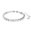 Swarovski Matrix Tennis Bracelet Baguette Cut Silver 5707200 Swarovski