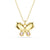 Swarovski Idyllia Butterfly Pendant Necklace Multi-Stone Gold 5709950