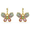 Swarovski Idyllia Butterfly Drop Earrings Multi-Stone Gold 5709953 Swarovski