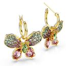 Swarovski Idyllia Butterfly Drop Earrings Multi-Stone Gold 5709953