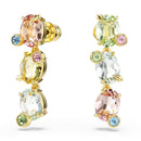 Swarovski Gema Drop Earrings Multi-Stone Gold 5714815