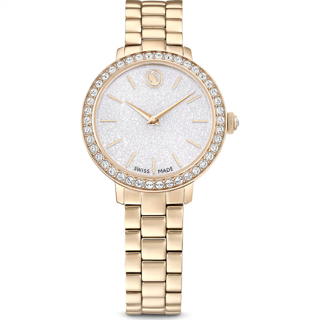 Swarovski Matrix 3-Link Ladies Watch Champagne Gold 5715026