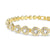 Swarovski Una Angelic Bracelet & Necklace Set Round Cut Gold 5720506