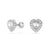 Swarovski x Ariana Grande Heart Necklace & Earrings Set Silver 5720849