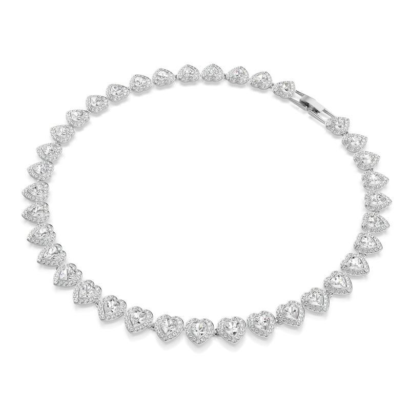 Swarovski x Ariana Grande Tennis Heart Necklace Silver 5720857