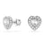 Swarovski x Ariana Grande Heart Earrings Silver 5720859