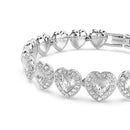 Swarovski x Ariana Grande Tennis Heart Bracelet Silver 5720860