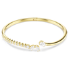 Mesmera Mixed Cut Bangle Gold Swarovski