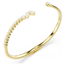 Mesmera Mixed Cut Bangle Gold Swarovski