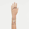 Imber Mixed Cut Bangle Gold Swarovski