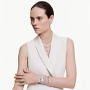 Matrix Crystal Bangle Silver Swarovski
