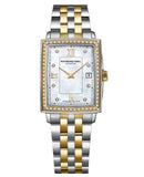 Raymond Weil Toccata Diamond Ladies Rectangular Watch Two Tone 5925-SPS-00995